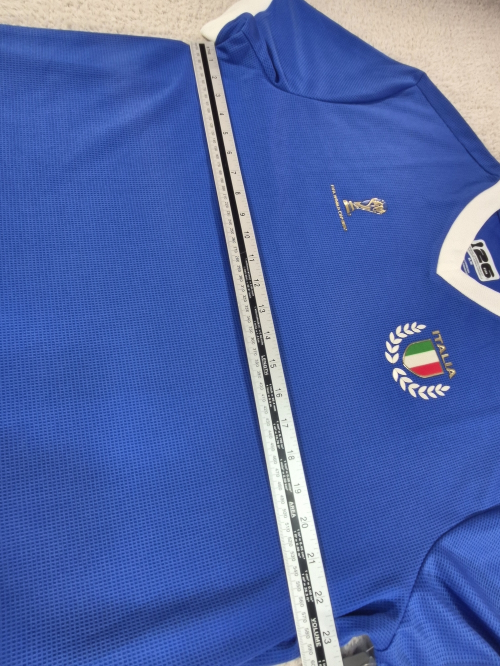 FIFA World Cup 2026 Italy Soccer Jersey XL Blue ITALIA Azzurri FIFA 126 NWT - Picture 5 of 10